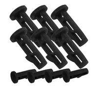 Amosfun 10pcs Black Plastic Trash Can Lid Latch Pins Outdoor Bin Hinges for Garbage Cans Precise Fit for Parks Streets Schools Stable Lid Installation and Weather Resistant Accessories