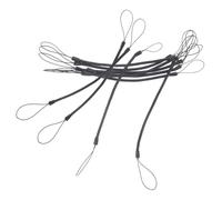 Amosfun 10pcs Black Spring Lanyard for Stylus Pen with Retractable Cord 1.2mm Wire Diameter 3.5mm Outer Diameter 200mm Length Anti-Lost Wrist Strap for Touchscreen Devices