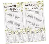 Amosfun 10pcs Bridal Shower Game Cards for Bachelorette Party Creative Card Set with Fun Questions Unique Entertainment for Engagement and Wedding Celebrations