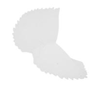 Amosfun 10pcs DIY Blank Angel Wings for Painting and Graffiti Lightweight Wearable Craft Wings for Party Halloween Stage Performances Creative Drawing Accessories