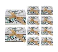 Amosfun 10pcs Eid Candy Boxes with Palm Tree and Crescent Moon Design, Paper Material, Crush-resistant and Stackable, for Ramadan Holiday Party Decoration and Easy to Share Goodies