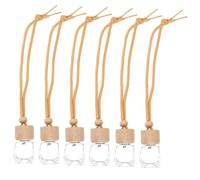 Amosfun 10pcs Empty Essential Oil Diffuser Bottles Hanging Car Air Freshener Pendants Refillable Perfume Bottles for Car Office Bathroom Fragrance Decoration