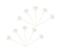 Amosfun 10pcs Flower Arrangement Aroma Flowers Stick Flower Reed Diffuser Sticks Reed Fragrance Diffusers Diy Crafts Diffusers Dried Flowers Aromatherapy White Essential Oil or