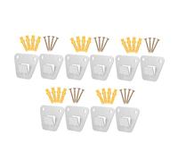 Amosfun 10pcs Heavy Duty Wall Mounted Fan Brackets Oscillating Fan Support Rack for Secure Mounting Wear Resistant Holder Hardware for Workshops and Patios