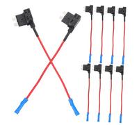 Amosfun 10pcs Inline Fuse Tap Adapter for Automotive Vehicles End Circuit Protection Accessory Compatible with Standard for Cars Trucks Rvs and Boats
