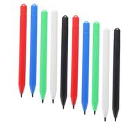 Amosfun 10pcs Lcd Writing Board Pen Tablet Stylus Pen for Reliable Stable Plastic Design to Memorize Words and Learn to Write with Black Red Blue Green White Colors