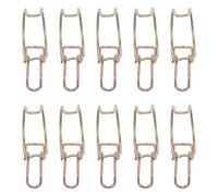 Amosfun 10pcs Metal Air Filter Retainer Clips for Car Air Filter Housing with Snap-in Design and Universal Compatibility, Sturdy Spring Clip Clamps for Automotive Replacement