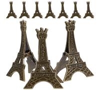 Amosfun 10pcs Metal Eiffel Tower Memo Clip Holders Vintage Style Desk Note and Place Card Holders Table Number Stands for Wedding Party Decoration