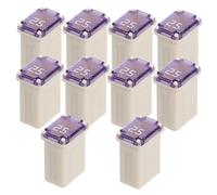 Amosfun 10pcs Mini Auto Fuses Low Profile Micro Cartridge Vehicle Fuse Block Terminal with High Sensitivity Fault Protection Heat-resistant Plastic Construction for Cars Trucks Suvs