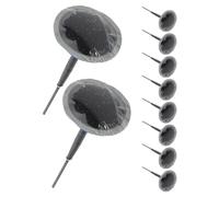 Amosfun 10Pcs Mushroom Nail Tire Repair Screws Plug Kit with Rubber Patch Self-Tapping Vacuum Nails for Car Motorcycle Truck Tractor Emergency Puncture Repair
