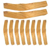 Amosfun 10pcs Natural Holy Wood Smudging Sticks for Air Purification and Aromatherapy, Handcrafted Peruvian Incense Sticks 4.5-6.5G Each, Stress Relief Fragrance for Home and Meditation