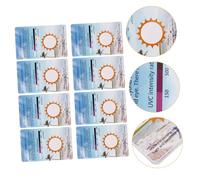 Amosfun 10pcs Outdoor Uv Testing Cards for Reptile Terrariums Uv Test Strips for Uvc Rays Detection Sturdy Color-changing Indicator Strips for Light Identification and Environmental Testing