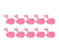 Amosfun 10pcs Pet Food Spoon Food Scoop Easy to Hold Pet Grain Easy to Clean Plastic Lovely Shape Household Use for Hamster