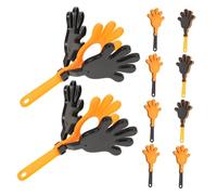 Amosfun 10pcs Plastic Hand Clappers Lightweight Clapping Sound Makers Safe Palm for Birthday Parties School Rallies and Festival Cheering Noise Makers