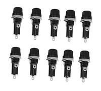 Amosfun 10pcs Professional Electrical Panel Mounted Screw Fuse Holders Car Audio Systems Compatible Blade for Automotive Electrical Circuits