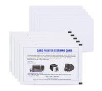 Amosfun 10pcs Pvc Credit Card Reader Cleaning Card for Pos Terminal White Prevents Loss and Reduces Residue Build-up in Office or Retail Environments