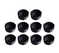 Amosfun 10pcs Reptile Feeder Bowls for Snake and Tortoise, round Plastic Feeding and Water Dish, Creative Space Saving Design, Suitable for Corn Snake and Tortoise Care Random Color