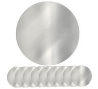 Amosfun 10pcs Silver Wine Pourer Discs Reusable Anti-drip Pour Spouts for Wine Bottles for Tasting Parties and Weddings