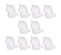 Amosfun 10Pcs Transparent Candy Boxes Wedding Favor Gift Containers Party Chocolate Holder Decorative Cookie Storage for Birthday and Wedding Celebrations