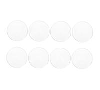 Amosfun 10pcs Transparent Laboratory Watch Glasses Glass Surface Dish for Chemistry Lab Teaching Science Experiments Evaporating Dish Beaker Cover