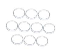 Amosfun 10Pcs Transparent Plastic Petri Dishes with Lids Heat-resistant Laboratory Cell Tissue Culture Plates for Scientific Experiments