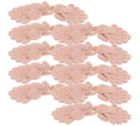 Amosfun 10pcs Vintage Chinese Style Cheongsam Buttons Knot Fasteners with Seven Beads, Delicate Sewing Cloth Buttons for DIY Clothing Decorations, Suitable for Traditional Garments