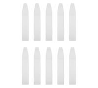 Amosfun 10pcs White Eva Makeup Brush Bag Portable Cosmetic Brush Storage Organizer for Travel and Outdoor Activities Maintains Shape for Loose Powder and Eyeshadow