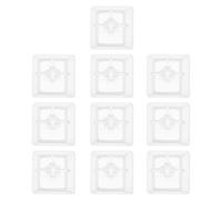 Amosfun 10pcs White Plastic Blank Keycaps Mechanical Keyboard Cover Key Caps Protectors Comfortable to Use and Portable Keycap Cover for Keyboard Protection
