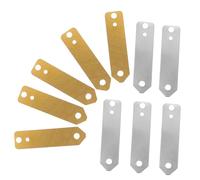 Amosfun 10pcs Zinc and Copper Anode Strips for Fruit Battery Experiment Supplies Electrode Materials for Science Learning and Electricity Demonstration