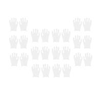 Amosfun 12 Pairs Thick Pure Cotton Work Gloves White Labour Protection