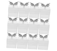 Amosfun 12pcs Butterfly Treat Boxes with Transparent Plastic Body and Electroplated Lid Elegant European Candy Storage for Weddings Showers Bridal Parties and Classroom Treats