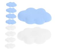 Amosfun 12pcs Cartoon Cloud Fridge Magnets Cute Fun Office Magnets for Refrigerator Whiteboard Message Holder Magnetic Clips Decorative