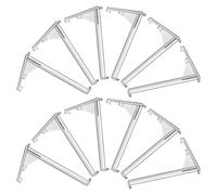 Amosfun 12pcs Clear Plastic Window Blind Clips with Heavy Duty Design for Precise Curtain Positioning Fit Vertical Blind Buckle Clips for Living and Bedroom Curtains