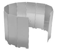 Amosfun 12pcs Foldable Ultra-light Camping Stove Windscreen 100x24cm with Drawstring Bag, Compact Outdoor Cooker Wind Guard for Hiking and Backpacking