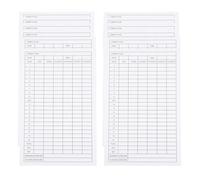 Amosfun 12pcs Golf Score Cards Set for Outdoor Use, Sturdy Score Paper for Accurate Player Record Keeping, Sports Exam Accessory Suitable for Golf Competitions