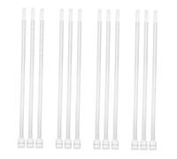 Amosfun 12pcs Measuring Ruler Measuring Tape Measure Ruler Circumference Tape Reusable for Body Measurements White Plastic