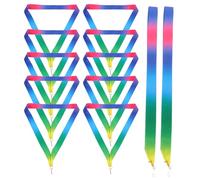 Amosfun 12pcs Medal Lanyards Competition Medal Lanyards Polyester Cotton Sturdy Material Sport Award Style Securely Attached Easy to Use Sports Event