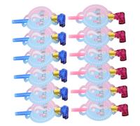 Amosfun 12pcs Party Blowers for Gender Reveal and Birthday Celebrations Vibrant Noisemakers for Boys and Girls Boy Girl-safe Materials Enhance Party Atmosphere Fun Designs