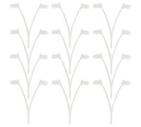 Amosfun 12pcs Pool Skimmer Net V Clips Replacement Attachment Clips for Pool Brush Handle Plastic Sturdy Versatile Accessories and Water Park Cleaning