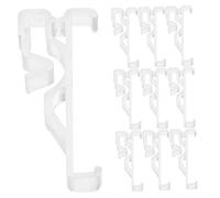 Amosfun 12pcs Roman Blind Brackets for Vertical Windows Blinds No Drilling Plastic Valance Clips Shutter Replacement Parts