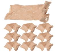 Amosfun 12pcs Stretchy Stocking Wig Caps for Women Elastic Polyester Invisible Wig Caps Nude Color Comfortable Fit for Hair Styling and Wearing