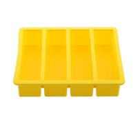 Amosfun 14.5cm Long Ice Cube Tray, 4 Capacity Non-Stick Silicone Ice Stick Mold, Easy Release Maker Mold for Water Bottle Filling Length