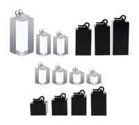 Amosfun 14pcs Acrylic Ring Holder Ring Organizer Holder Acrylic Lightweight Portable Elegant Modern Minimalistic Sl esign for Desktop Vendors