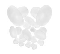 Amosfun 14pcs Unfinished Foam Mushroom Figurines for Painting Miniature Blank Mushroom Ornaments DIY Craft Set for Wedding Home and Art Projects