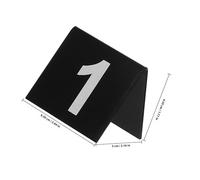 Amosfun 15pcs Acrylic Double-sided Restaurant Table Numbers Thick Number Markers for Crime Scene Decor Kits Visible Scene Markers for Dining and Detective Party Use