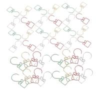 Amosfun 160pcs Stainless Steel S Hooks for Hanging Versatile Decoration Hooks for Christmas Trees Weddings and Festive Decor Easy to Use Chic Design for Home and Holiday Settings