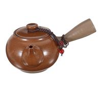 Amosfun 1pc Ceramic Tea Kettle with Filter, Chinese Gongfu Teapot, Traditional Clay Teapot with Side Handle, for Easy Brewing Loose Tea