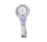 Amosfun 1pc Ethnic Flower Pocket Watch Hanging Fob Watch for and Doctors Accurate Timekeeping Stylish Design for Professionals