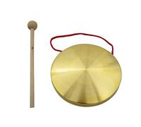 Amosfun 1Set Small Hand Copper Gong Percussion Instrument with Mallet Gong for Music Education for Classroom and Performance Use