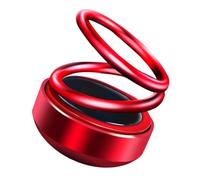 Amosfun 1Set Solar Rotating Car Aromatherapy Ornament Vehicle Dashboard Decor with Aroma Solar Design Unique Double Shape for Friends